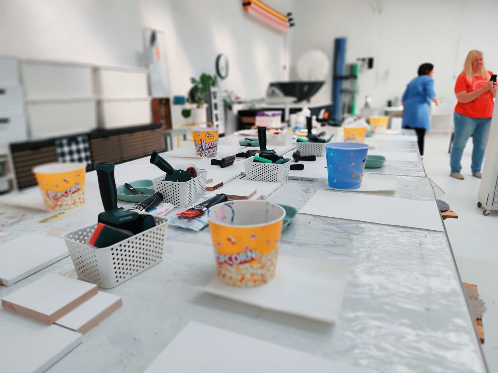 Impression aus einem Kunstworkshop im WERK[39] Neu-Isenburg