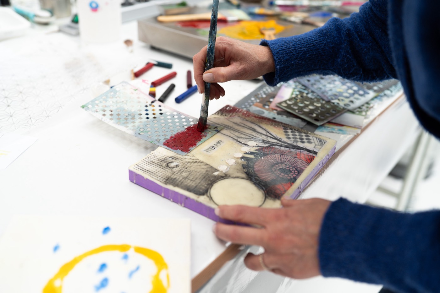 Encaustic-Workshop im WERK[39] Neu-Isenburg bei Frankfurt